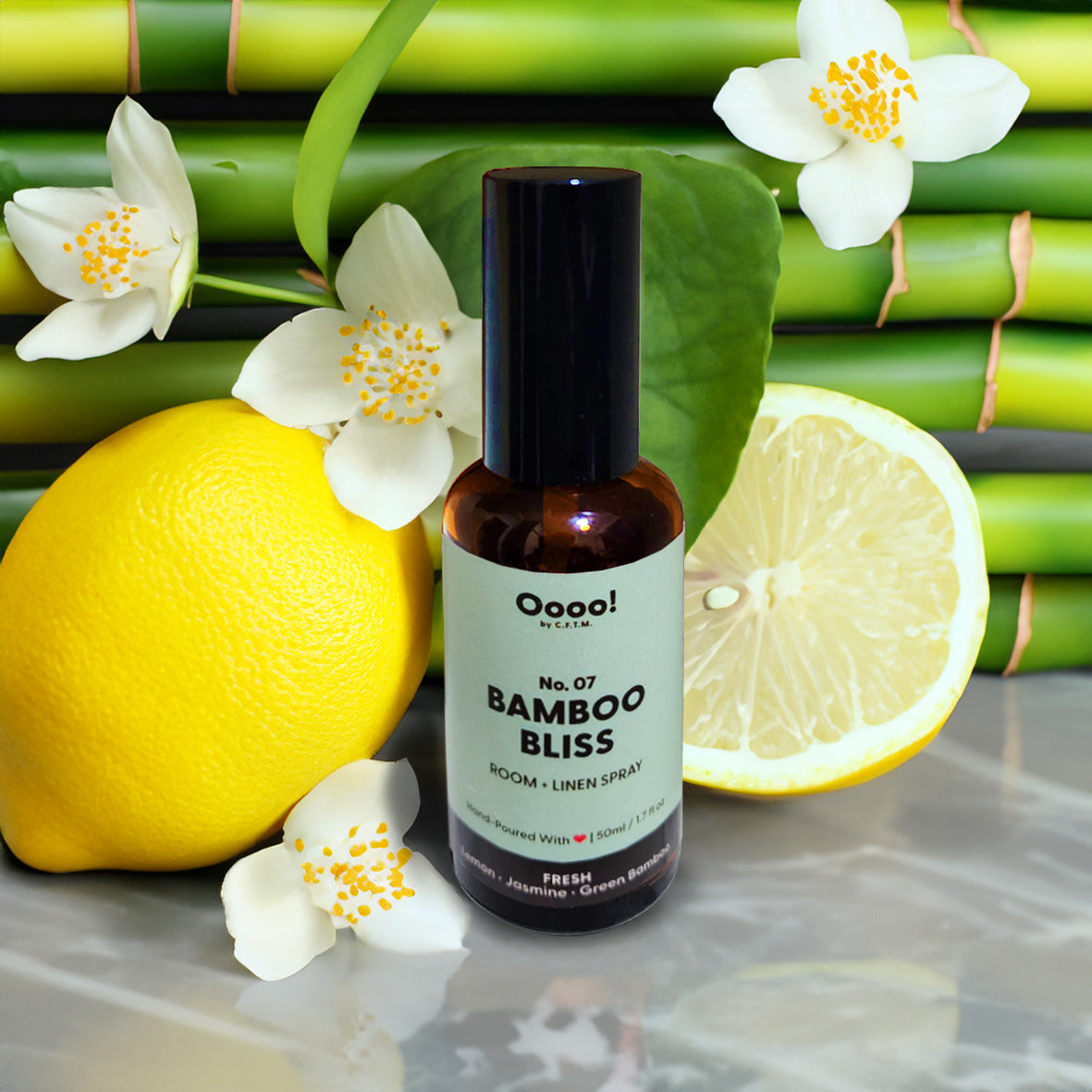 Aromatic Room+Linen Spray; Aromatic Room+Linen Sprays; Self-Care; Self-Love; Self-Pampering; Handpoured Room+Linen Spray; Phthalate-Free; Paraben-Free; Room Spray Scent; Room Spray Fragrance; Home Fragrance; Home Fragrances; Bamboo Bliss; Fresh